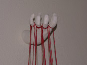 Detalle de otra de mis obras, "Rituales II"